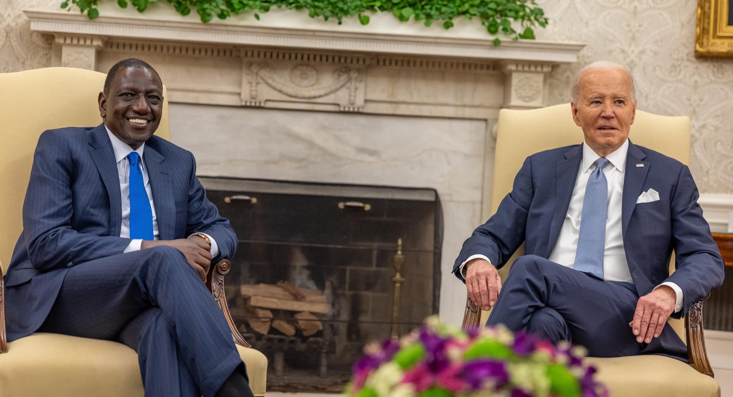 President Ruto and his US counterpart Joe Biden in Washington DC. Image: State House.