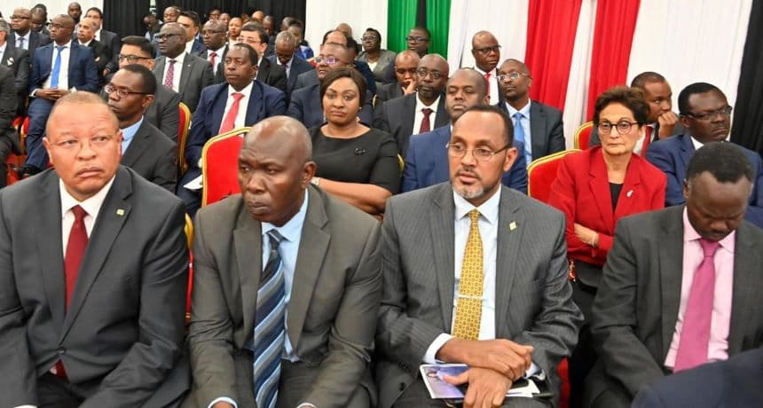 CMA boss Wyckliffe Shamiah during the launch of DhowCSD. Image: courtesy.