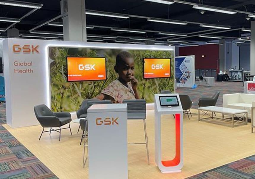GSK booth in Chicago. Image: courtesy (GSK)