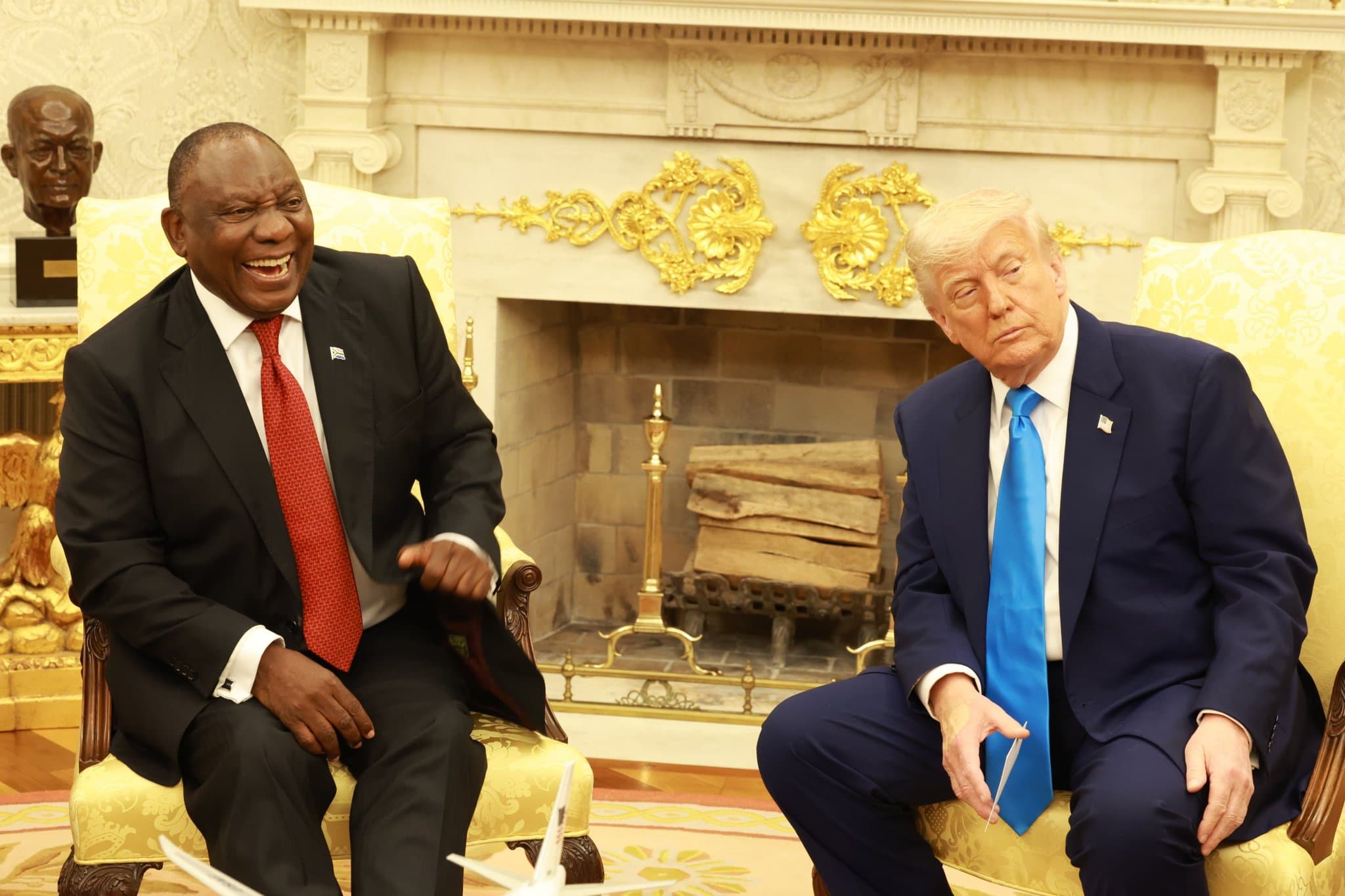 President Trump with his Guest Cyril Ramaphosa, South Africa President at the White House. Image: courtesy (SA Govt).