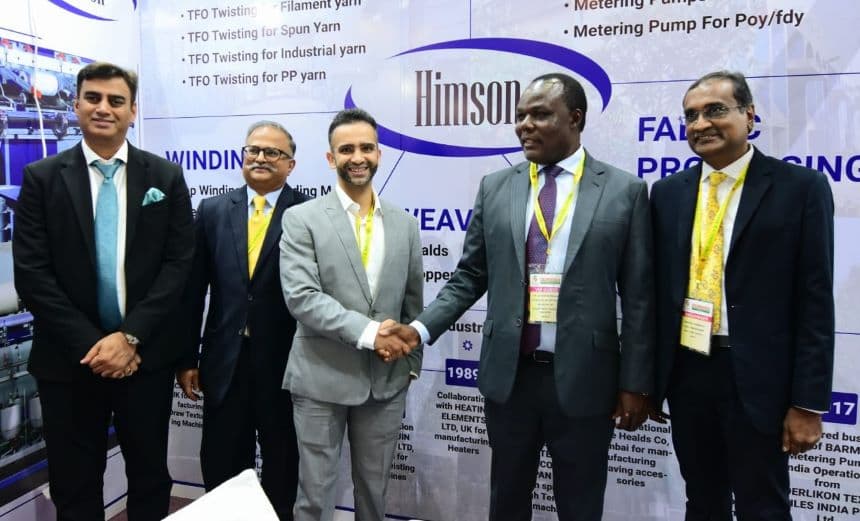 PS State Department for Industry Juma Mukhwana (2nd right) and officials from ITME and India High Commission during the expo. Image: BDA.
