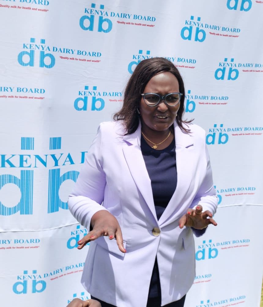 Kenya Dairy Board MD Margret Kibogy. Image: BDA.