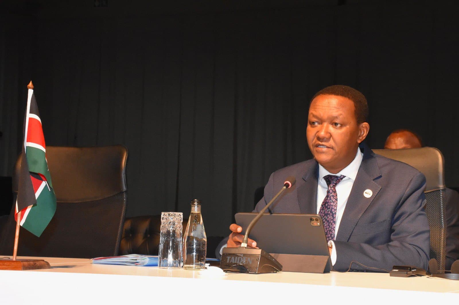 Dr Mutua addressing BRICS Summit in South Africa.(Photo:MFA)