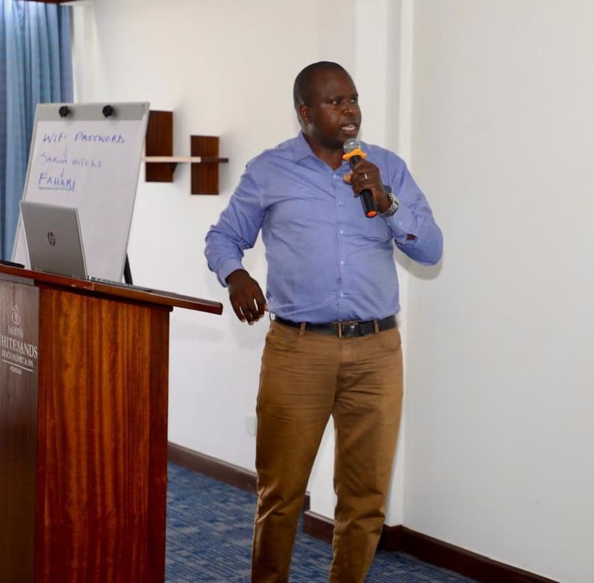 National Biosafety Authourity CEO Nehemiah Ngetich during a session with the Senate Committee. Image: Courtesy.