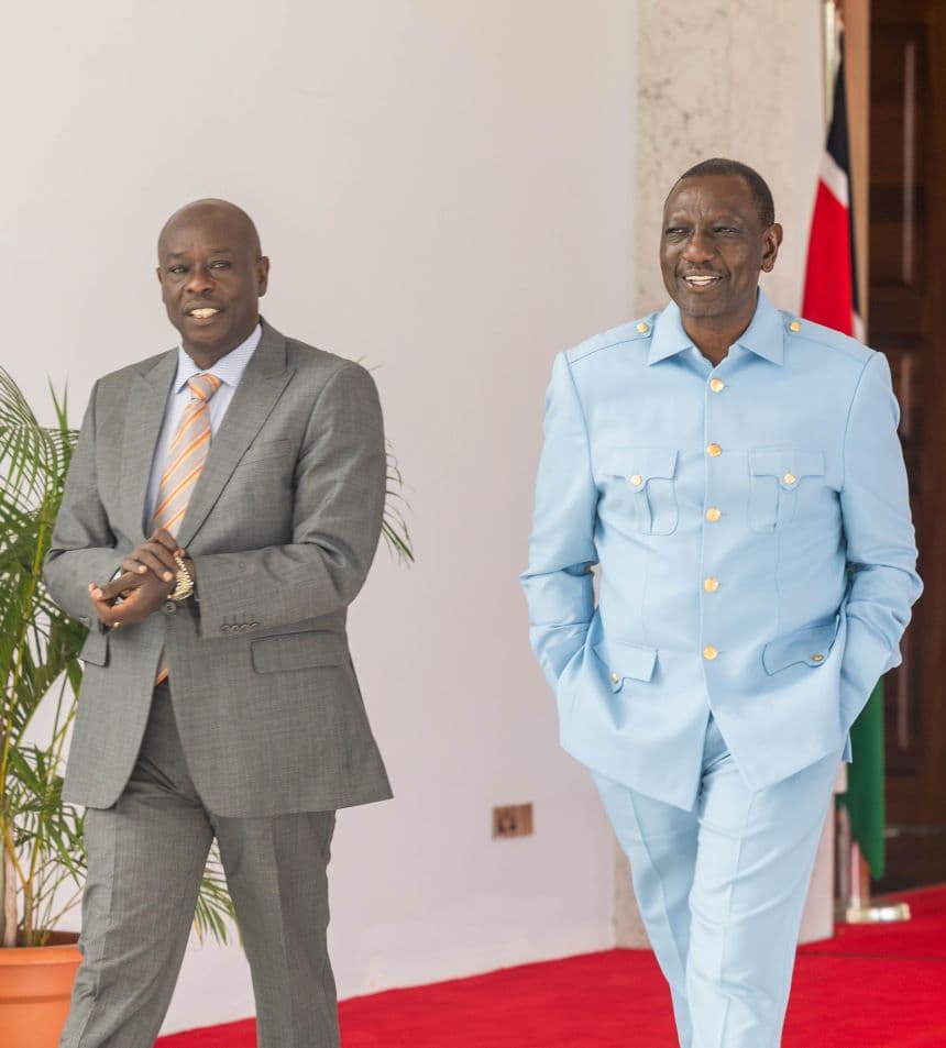 President Ruto with his deputy Gachagua. Image: courtesy (State House).