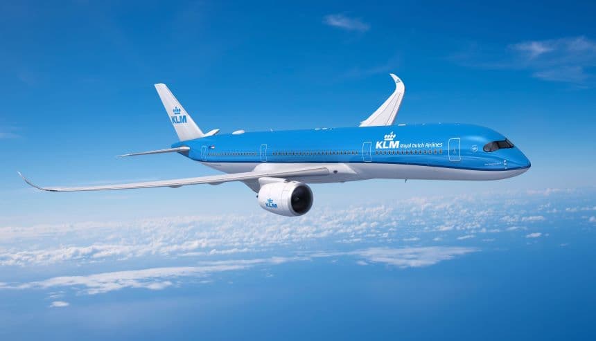 A KLM aircraft. Image: courtesy.