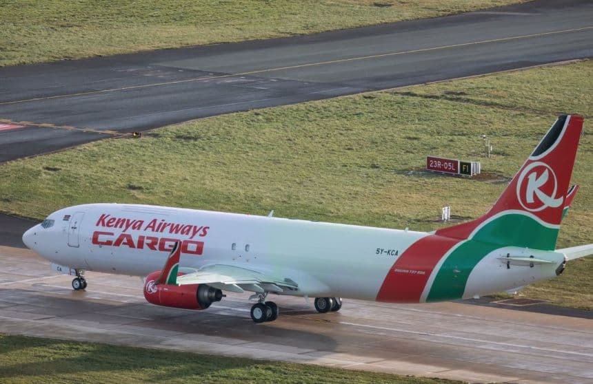 A KQ cargo plane. Image: courtesy.