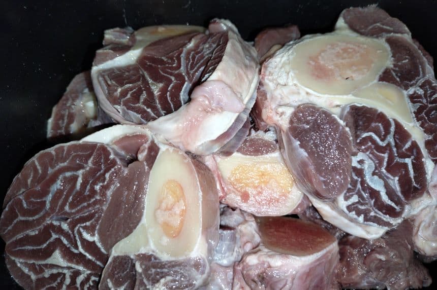 Meat on display at the butchery: Images. BDA.